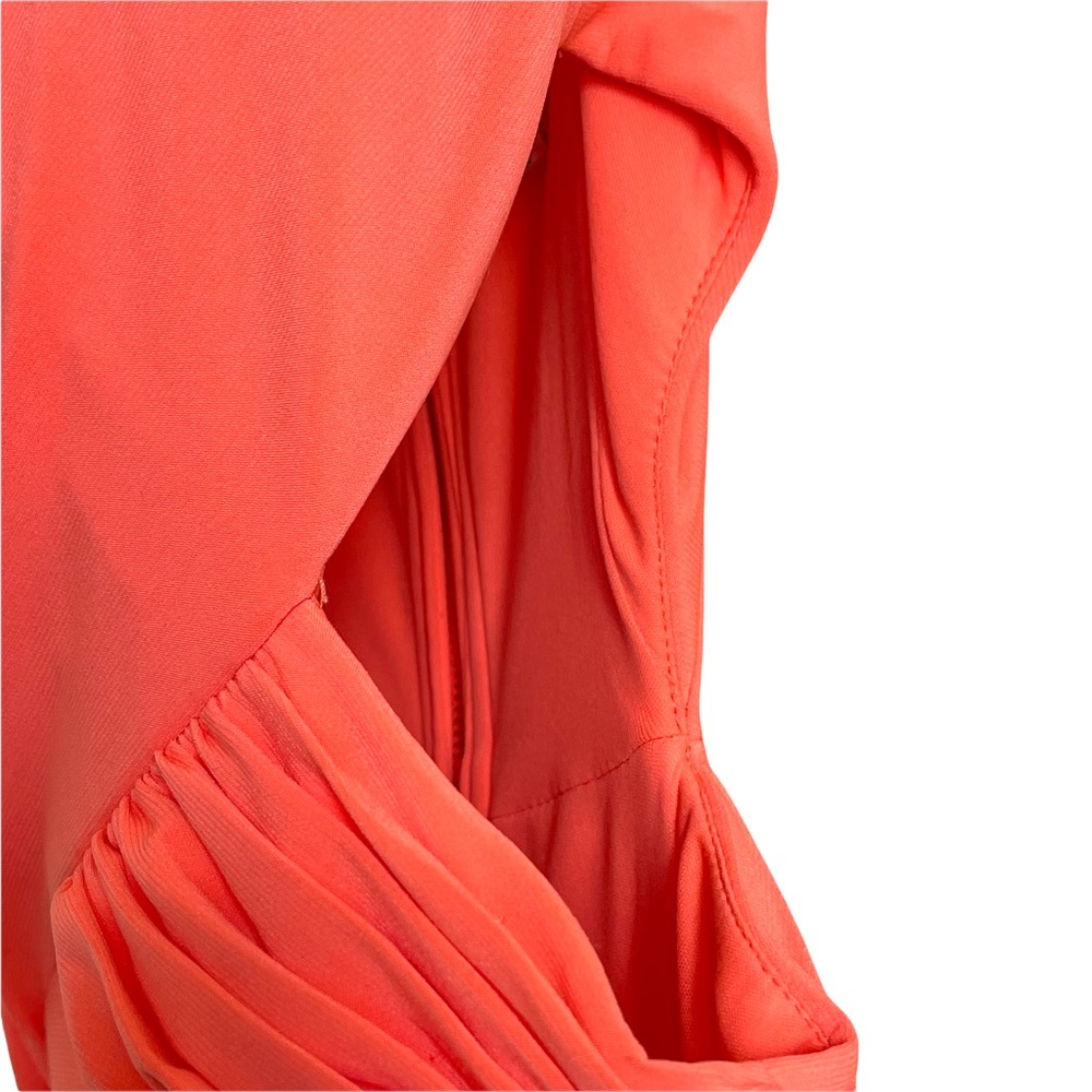 HAILEY LOGAN BY ADRIANNE PAPELL PINK CUT OUT BODYCON MINI DRESS - Picture 6 of 15